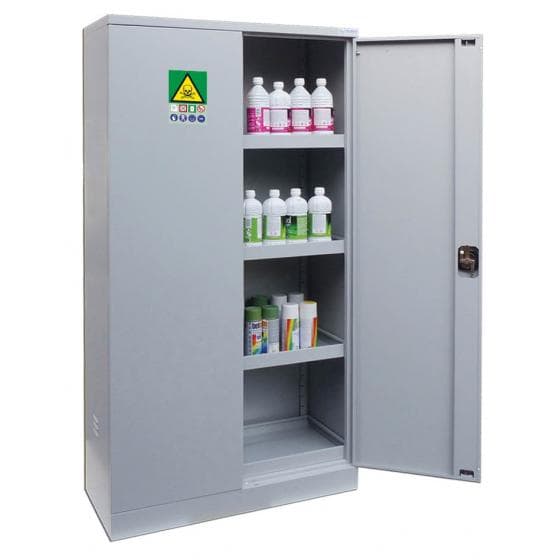 Armoire de sécurité pour produits phytosanitaires, conforme à la règlementation,