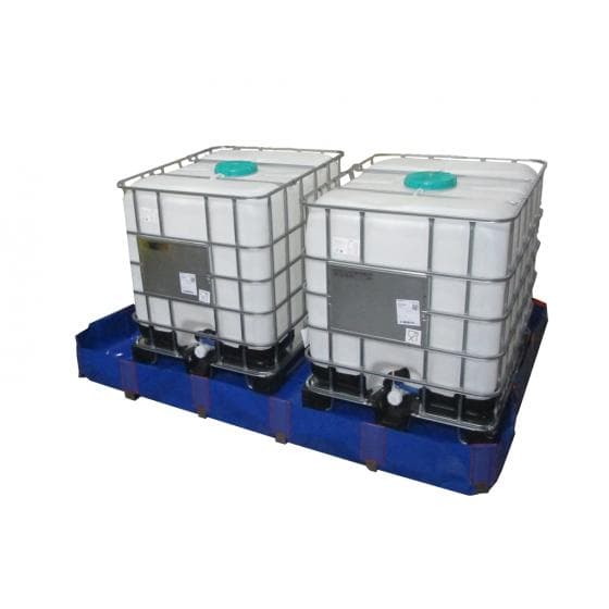 Bac de rétention souple, capacité de 250 litres, pliable et transportable.
