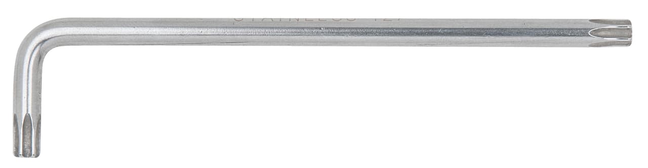 Clé mâle INOX TORX percé. longue - T10