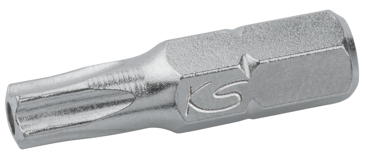 Boite de 5 embouts de vissage 5 pans percée. L.30 mm - 1-4'' - TS25