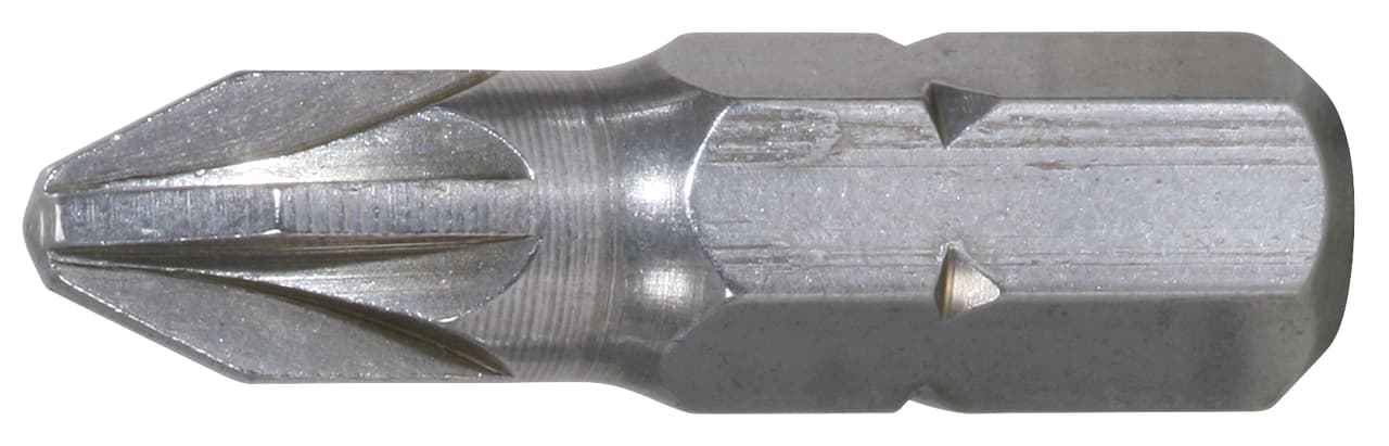 Embout de vissage INOX POZIDRIV 1-4'' - L.25mm. PZ2