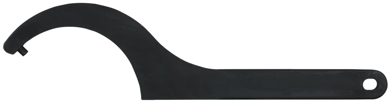 Clé à ergot brunie pour écrous à trous latéraux. 110-115 mm