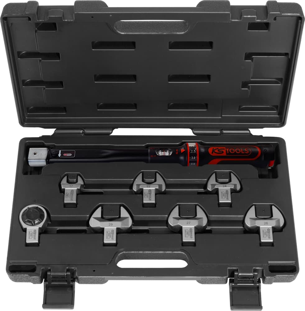 Coffret clé dynamométrique à emmancher 14x18 mm, 20 - 100 Nm pour frigoristes, 8