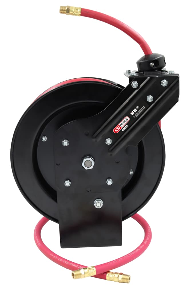 Enrouleur air. eau pour meubles SRM tuyau diam.10 mm. raccord 3-8'' - 8+1m