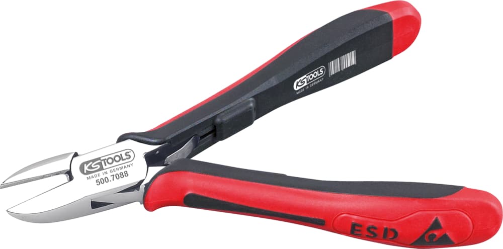 Pince ESD coupante diagonale tête ronde. 120 mm