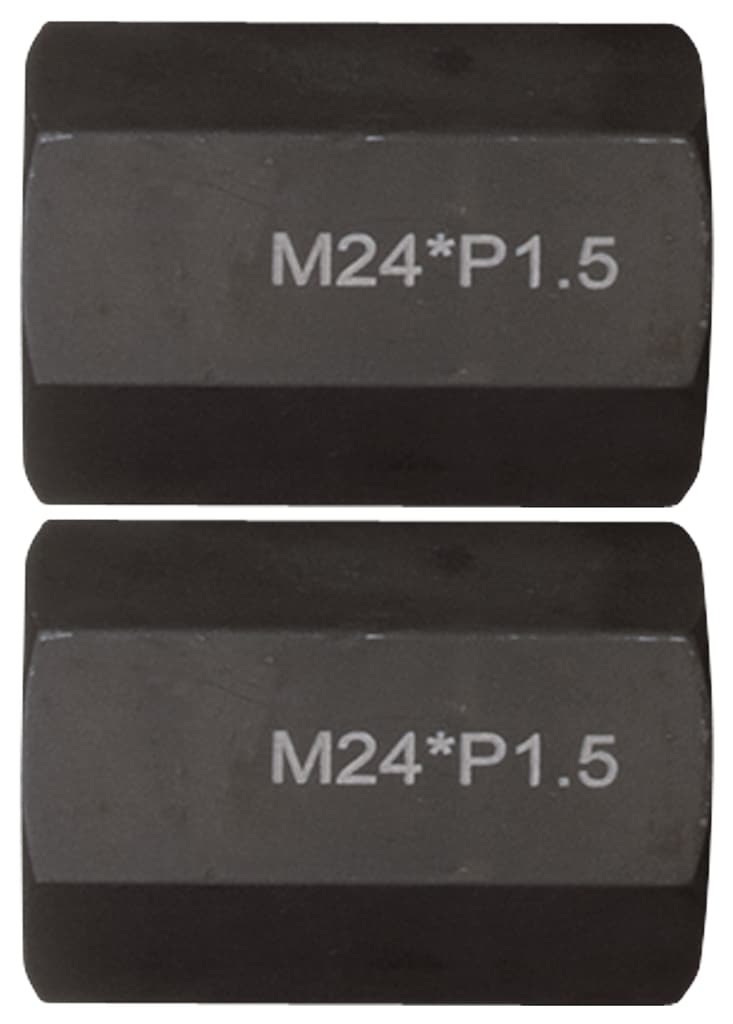 Jeu d'adaptateurs filetés M24x1,5 L=65 mm, 2 pcs