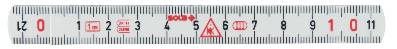 Double mètre pliant en composite, 2m