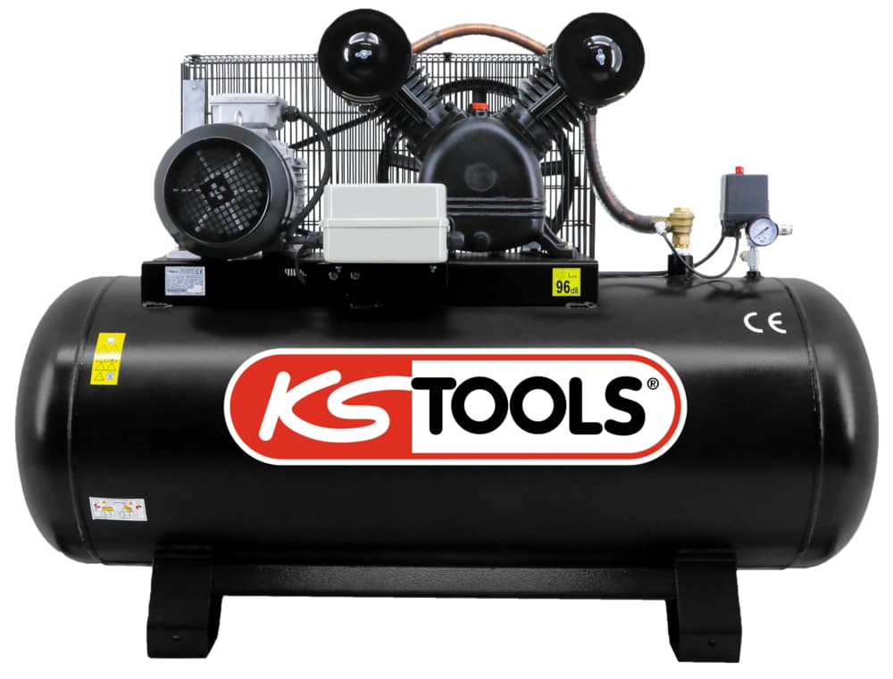 Compresseur sur cuve 270 L - 10 bar - 5,5 CV - 380 V tri