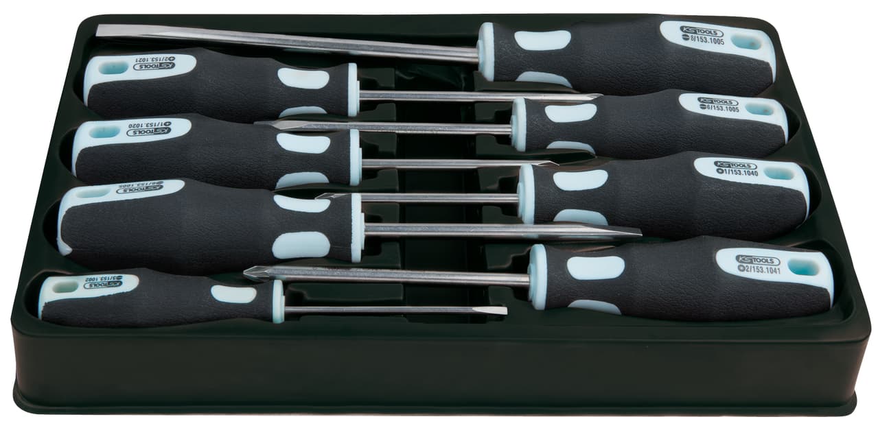 Jeu de tournevis INOX, 8 pcs