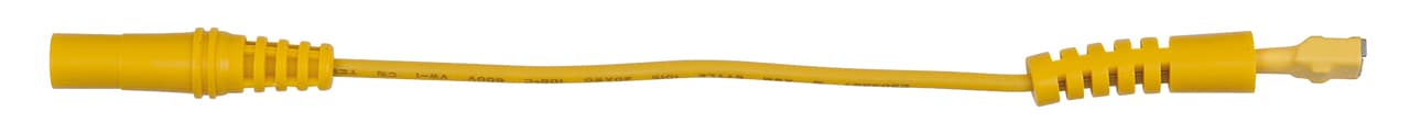 Cordon banane 4 mm sur fiche plate 5 mm