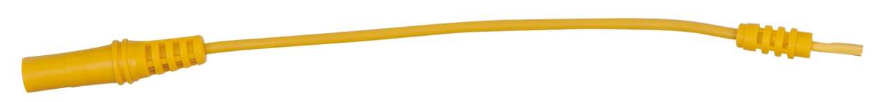 Cordon banane 4 mm sur fiche plate 0,8 mm