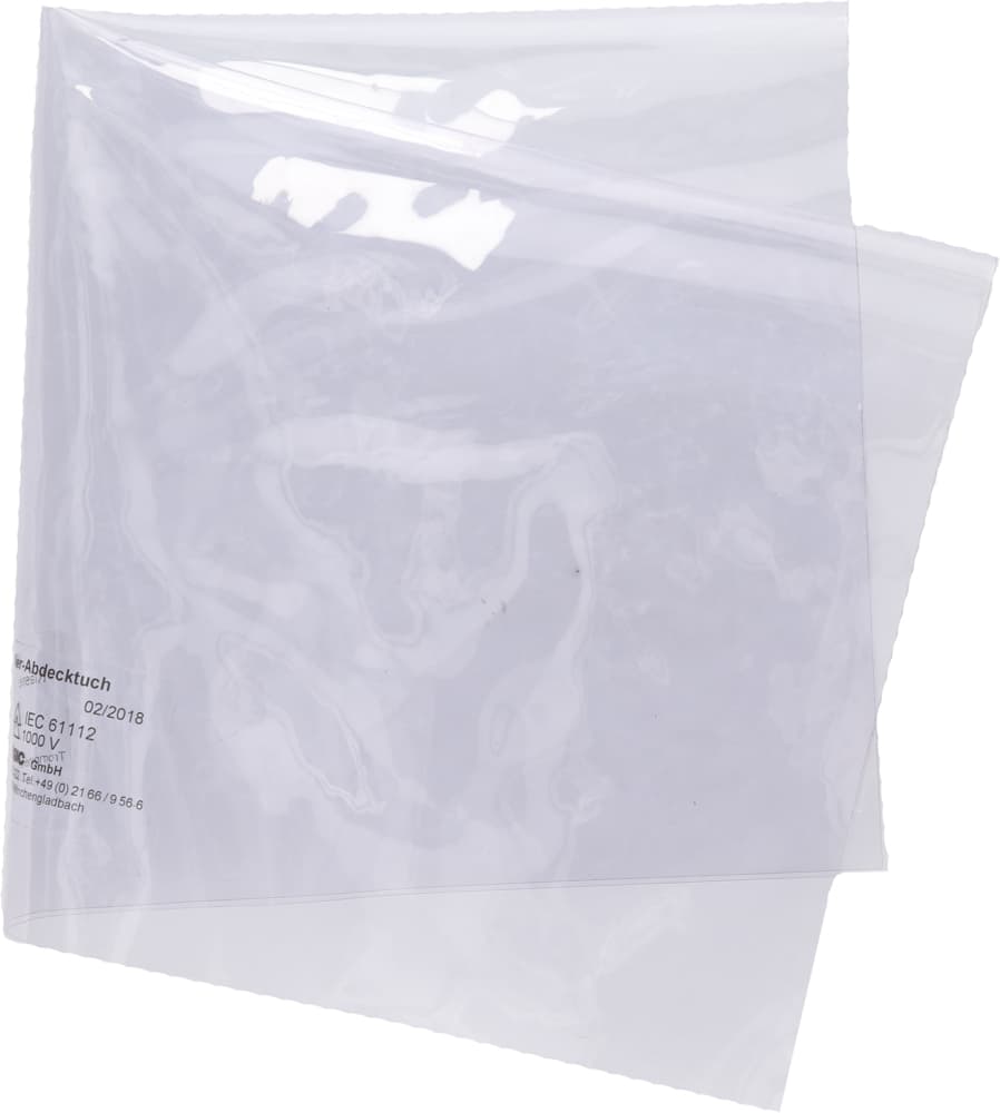 Toile de protection isolée transparente 1300 x 50000 mm