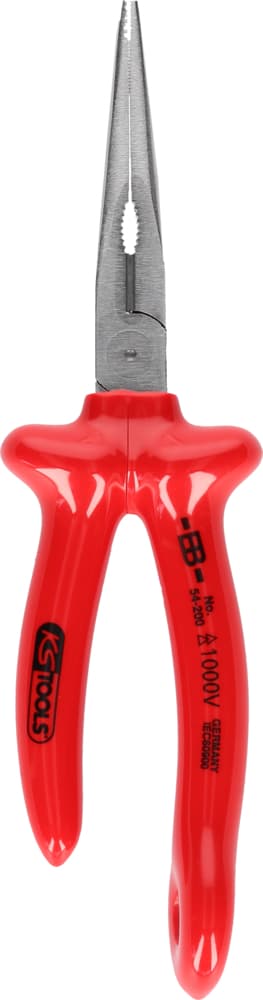 Pince à bec demi-rond 1000 V avec œillets pour sangle de sécurité