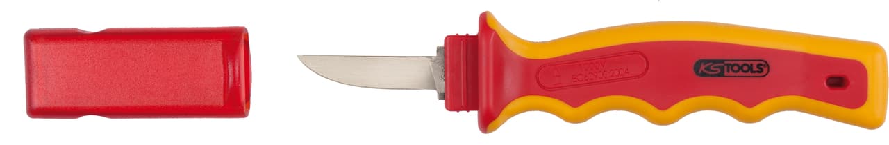 Couteau à dénuder les câbles en gutta-percha, isolé, 250 mm