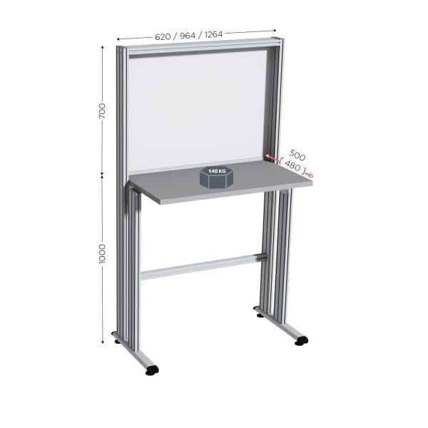 QUALIPOST 600E l 1500 x P 500 x H 1700 mm