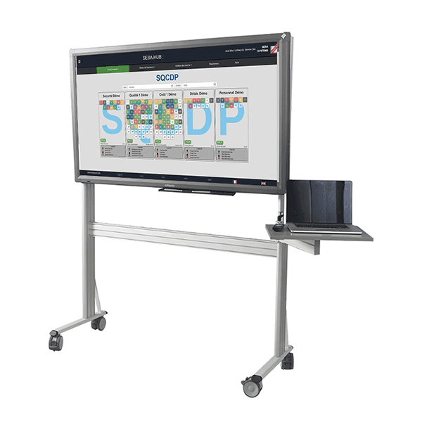 E-MEETING Ecran intéractif tactile 65'' l 1492 x H 897 mm