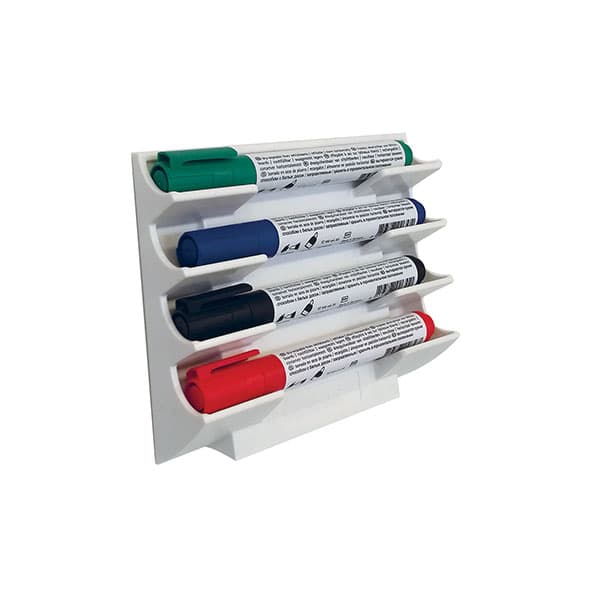 Porte marqueur blanc magnétique 4 emplacements horizontaux