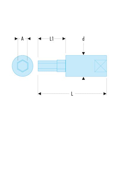 DOUIL-TVIS 1/4' 6P 3MM