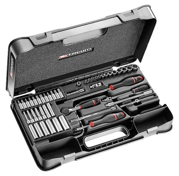 COFFRET DOUIL 1/4' 6P MM R.161B 61PC