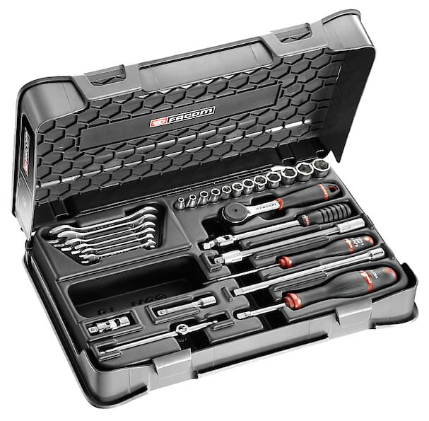 COFFRET DOUIL CLES 1/4' MM R.161B 27PC