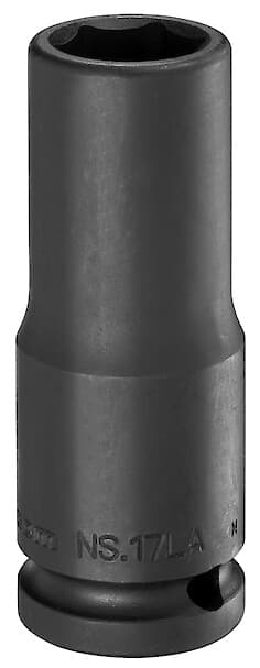 DOUILLE IMPACT 1/2' LONG 6PT 17MM