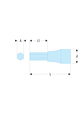 DOUIL-TVIS 3/8' 6 PANS 3 MM