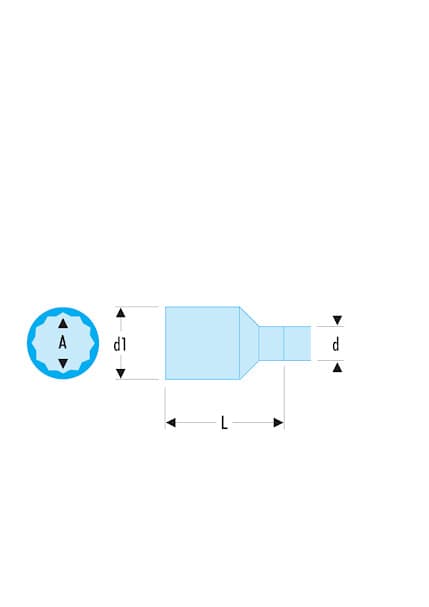 DOUILLE 3/8 ISOLEE 10MM