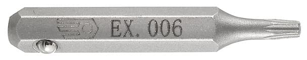 EMBOUT 4MM TORX 6 LONG 28MM