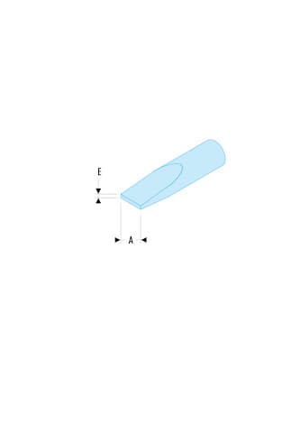 ES.124,5T EMBOUT 1/4 FENTE 4,5 TIN L25MM