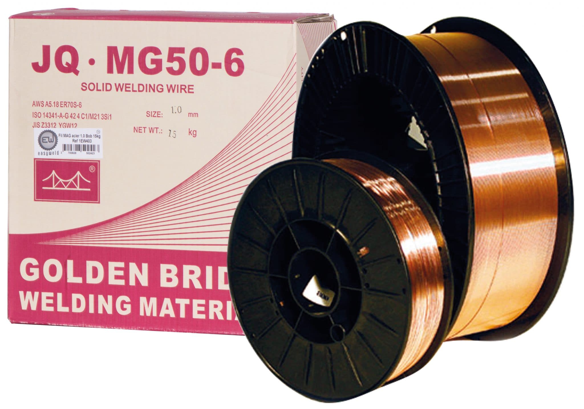 FIL MAG ACIER 1.2mm 15KG JQ.MG50-6 Condition de vente : 15