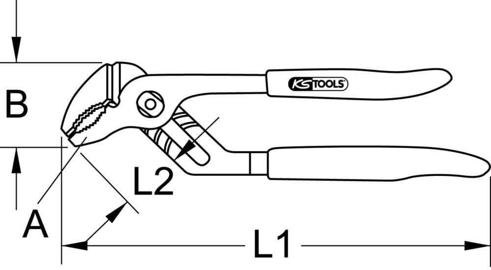 Pince multiprises TITANplus 10''. 250mm