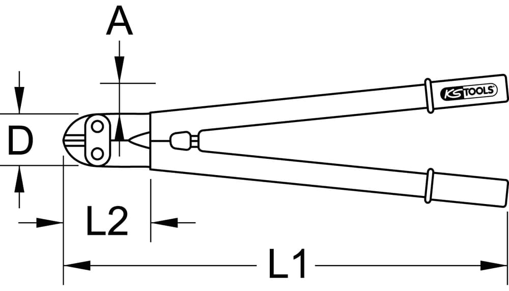 Coupe-boulons BERYLLIUMplus 620mm