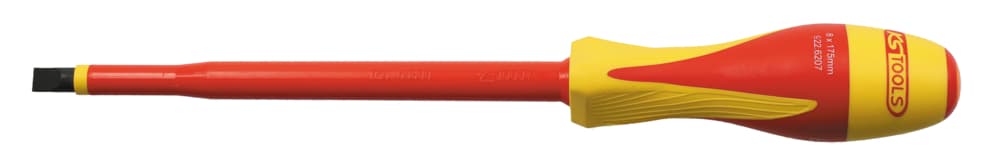 Tournevis Fente bi-matière isolé 1000V. 8.0x175 mm
