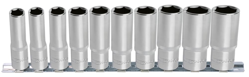 Rail de 10 douilles longues 6 pans ULTIMATE® 1-2''