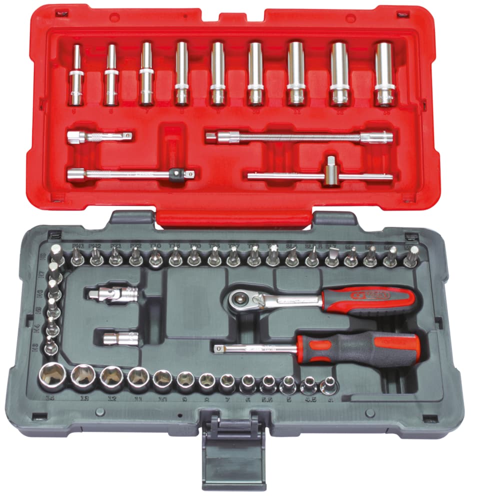 Coffret de douilles et accessoires ULTIMATE 1-4''. 54 pièces