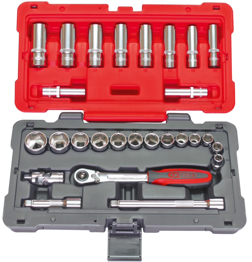 Coffret de douilles et accessoires ULTIMATE® 3-8''. 27 pièces