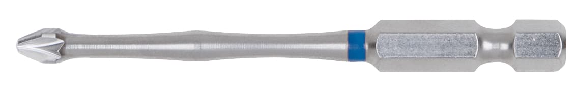 Boite de 5 embouts à code couleur TORSIONpower®. L. 75 mm -1-4''- POZIDRIV®. PZ1
