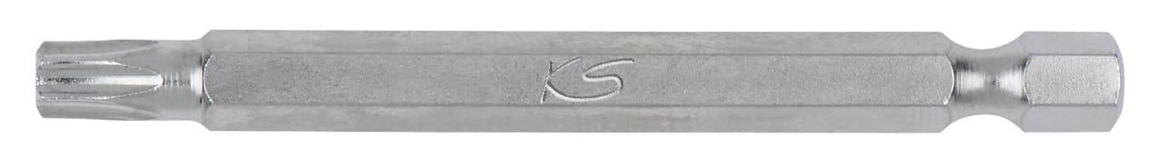 Boite de 5 embouts de vissage TORX® percé. L.75 mm - 1-4'' - TB20