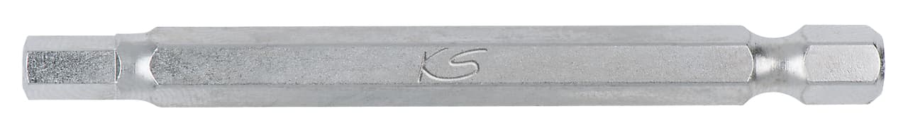 Boîte de 5 embouts de vissage 6 pans percé. L.75 mm - 1-4'' - 2 mm