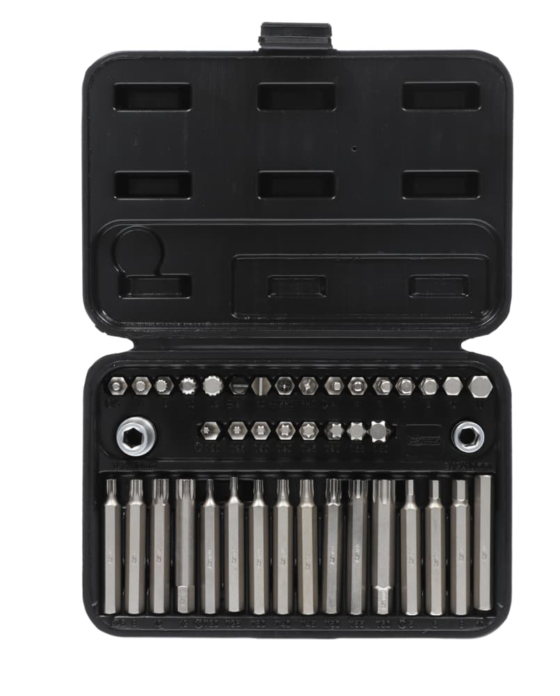 Coffret de 42 Embout de vissages. 30 mm - 75 mm - Entraînement 10 mm