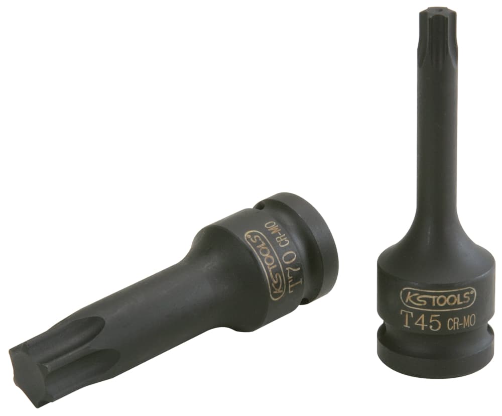Douille tournevis longue à chocs TORX® 1-2''. T45