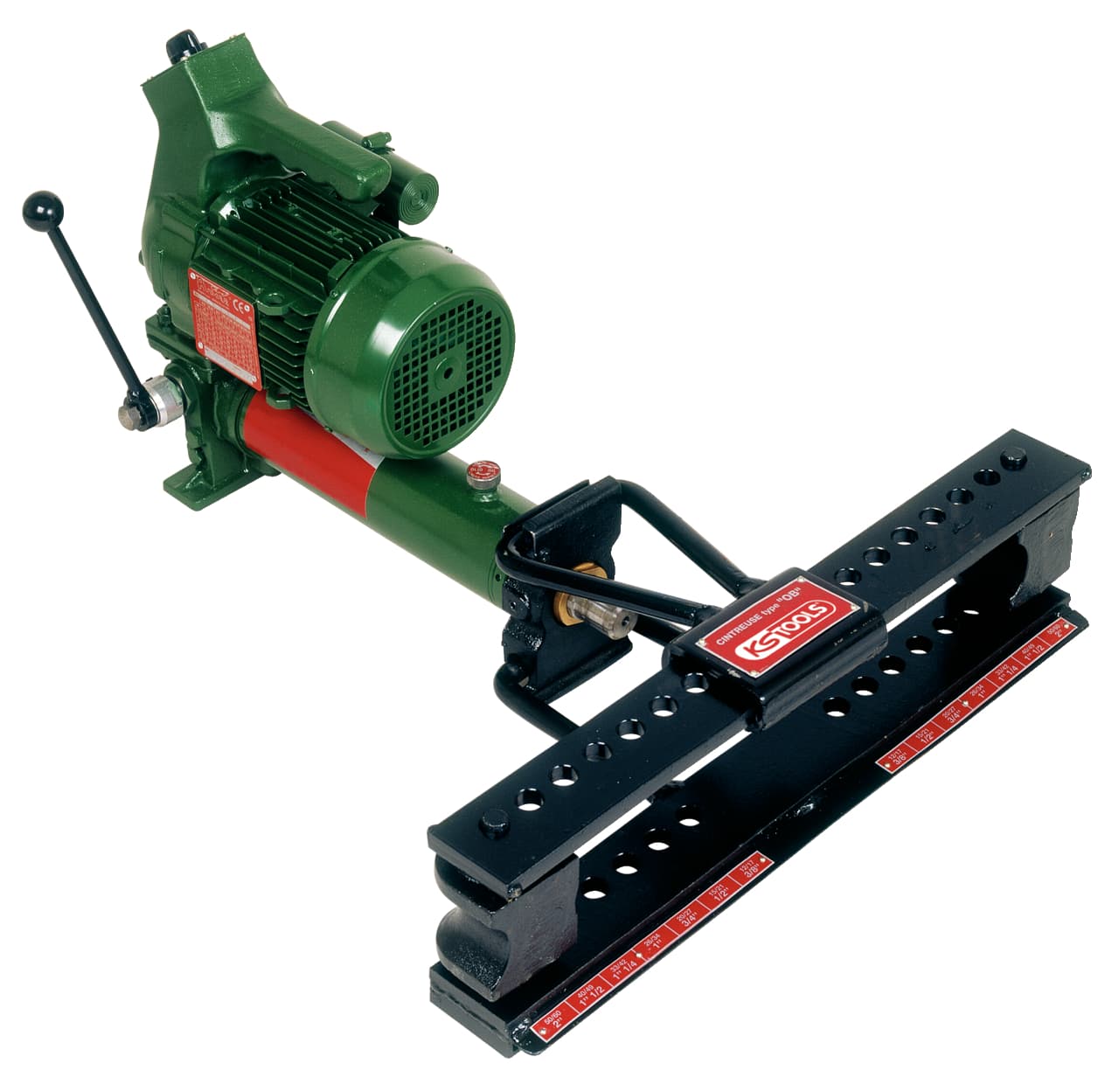 "Cintreuse hydraulique électrique, 8t 220V mono. avec formes de 3/8"" à 1.1/4"""
