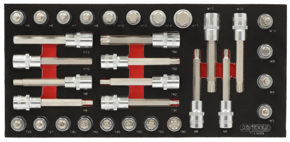 Module de douilles tournevis ULTIMATE 1-2''. 32 pièces