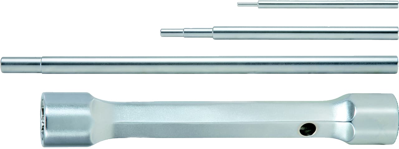 Clé à tube double 12 pans, 21 x 23 mm