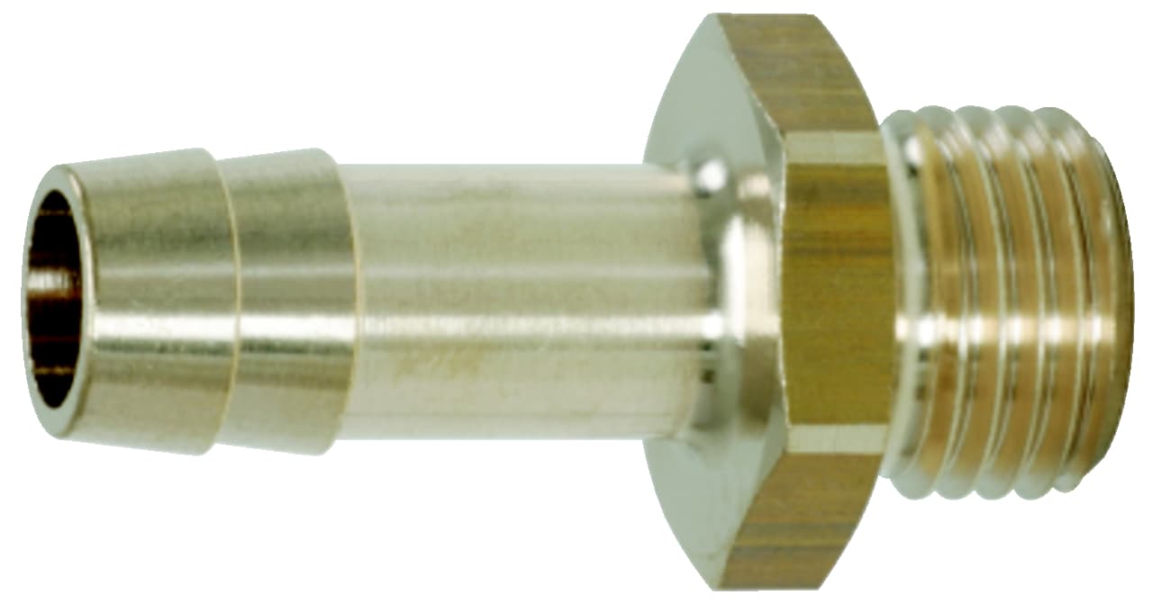 Raccord fileté mâle pour tuyaux 3/8'' x 13mm, clé 19 mm - L.42 mm