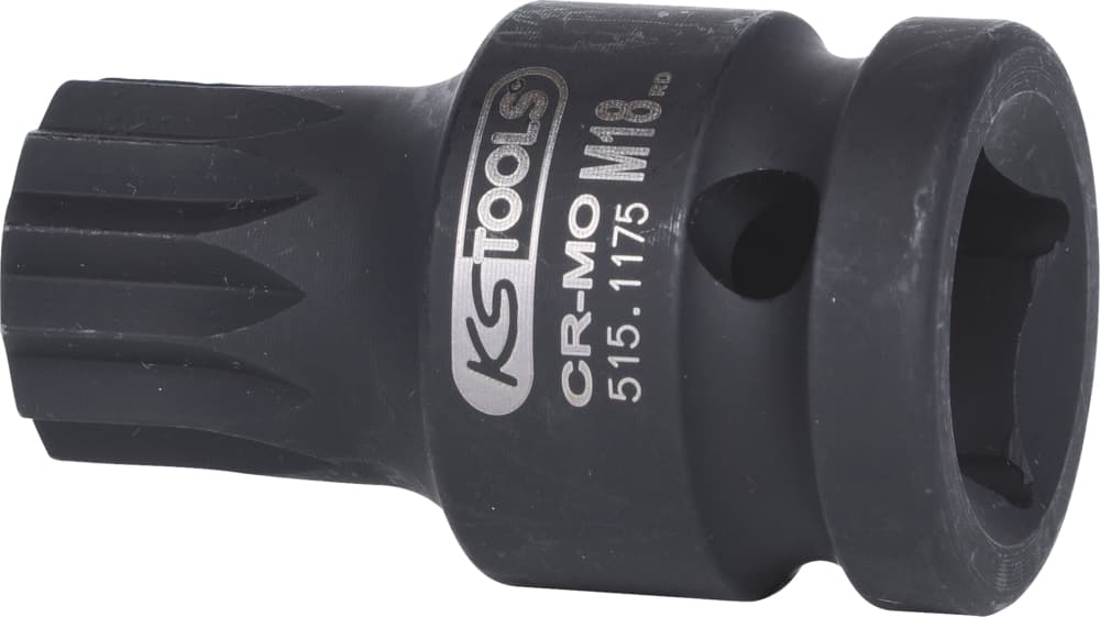 Douille tournevis à chocs courte 1-2'' XZN®. M18 - L. 43 mm