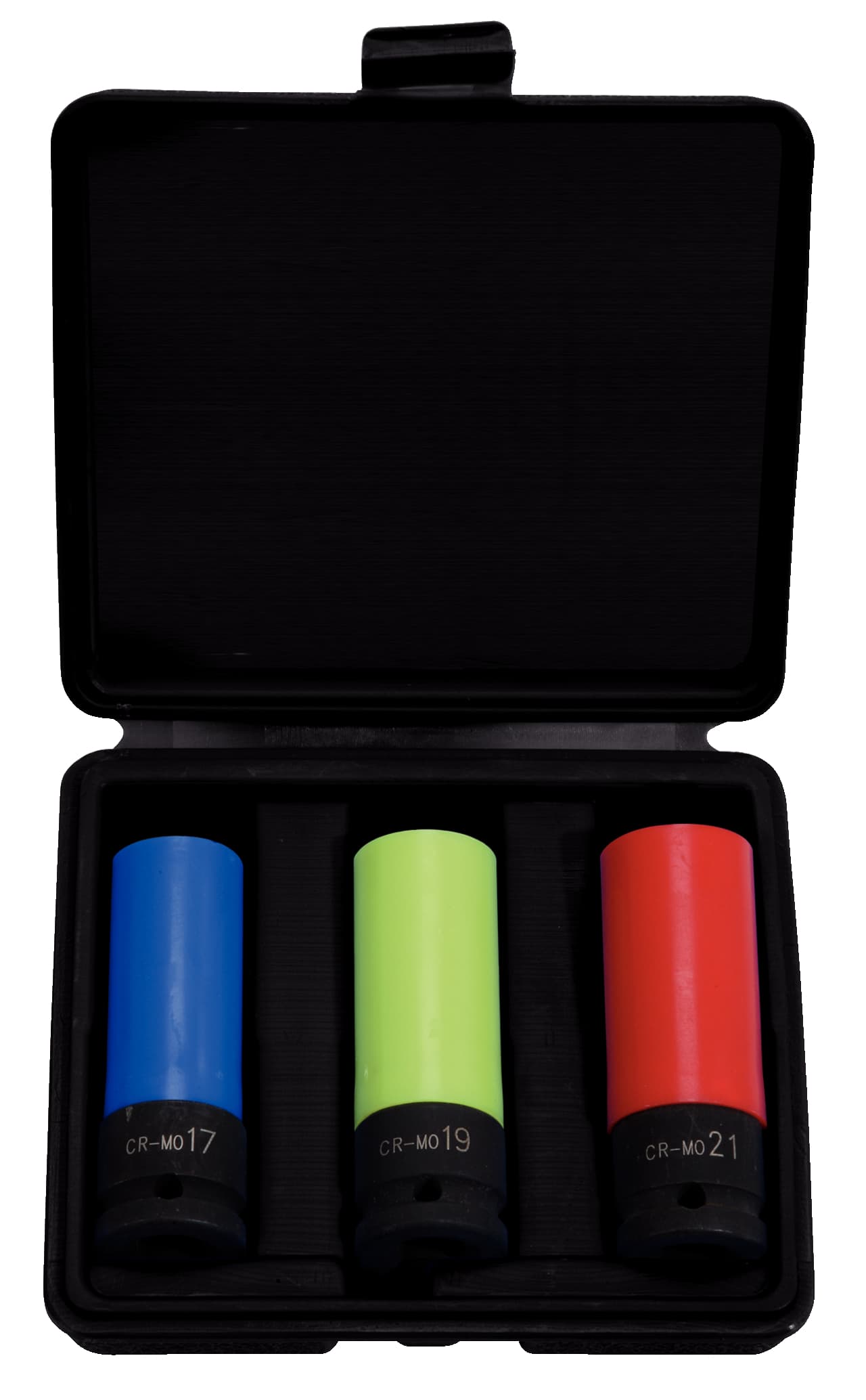 Coffret de douilles à chocs longues 6 pans pour jantes aluminium . 3 pièces