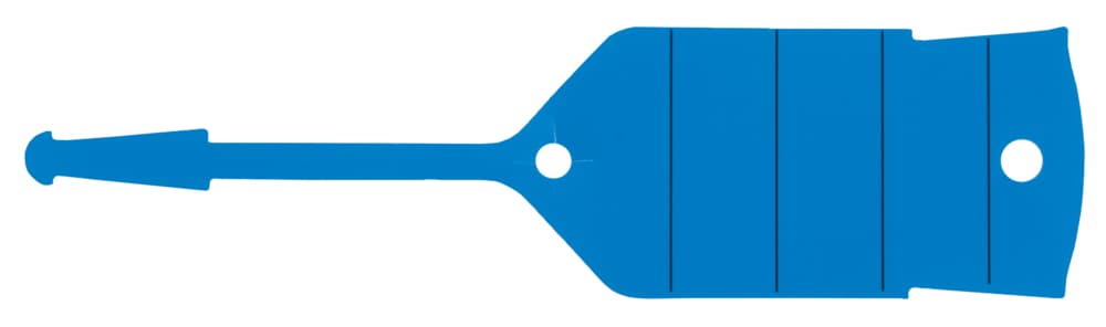 Porte-clés bleus - 76x37 mm avec cordon 66 mm - 500 pcs