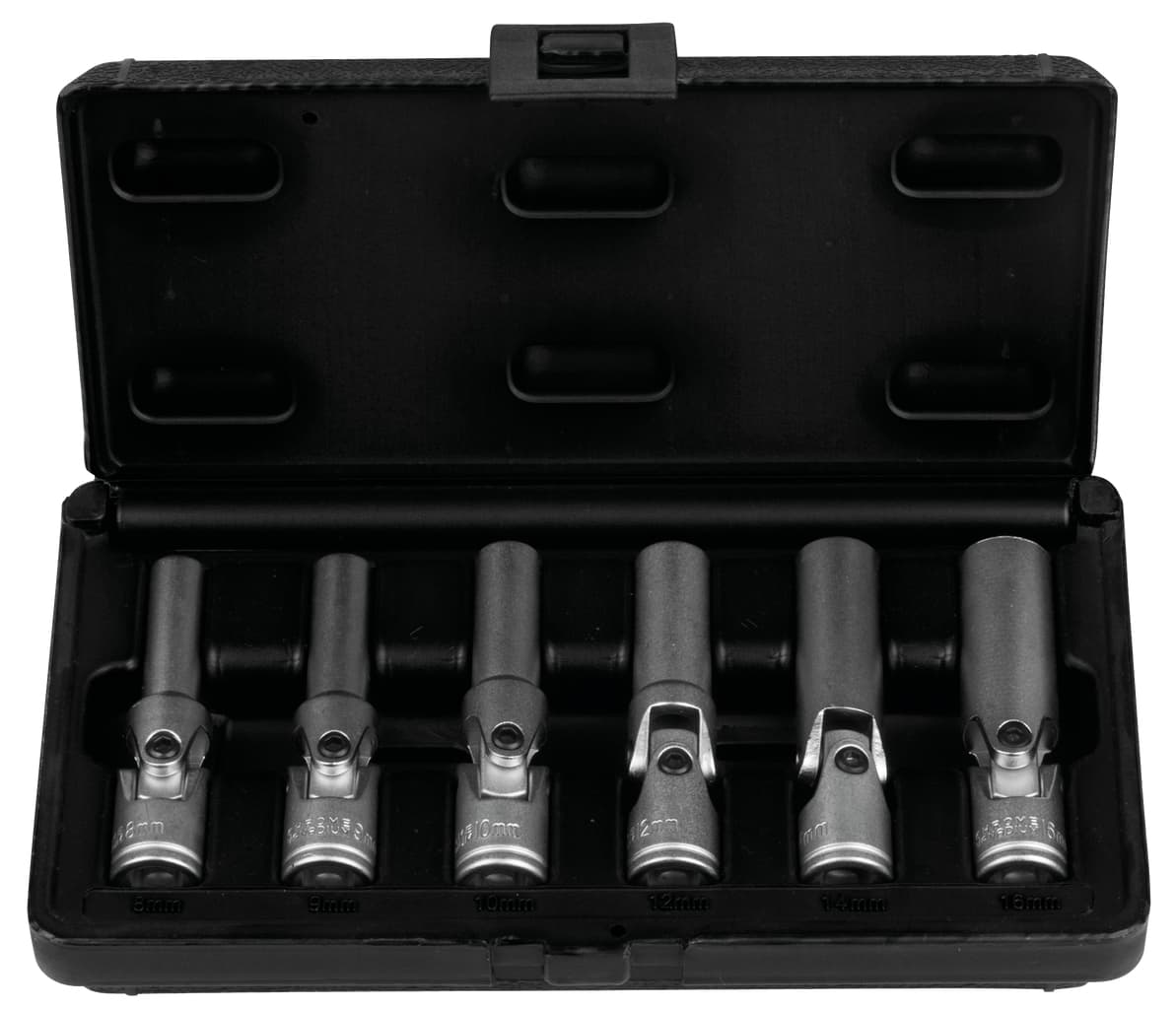 Module douilles à bougie 3-8'' articulées. 6 pcs