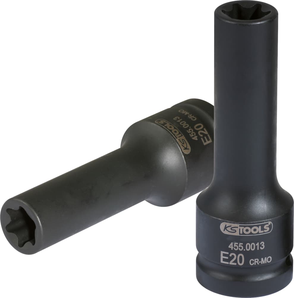 Douille à chocs pour culasse TORX® 3-4''. L.110 mm - E20